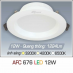 Đèn downlight led 1 chế độ AFC 676 12W 1C