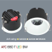 Đèn downlight led 1 chế độ AFC 680T 9W