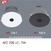 Đèn downlight led 1 chế độ AFC 726 7W