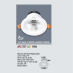 Đèn downlight led 1 chế độ AFC 727 15W