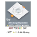 Đèn downlight led 3 chế độ AFC 732 9W 3C