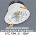 Đèn downlight led 1 chế độ AFC 734 12W 1C