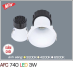 Đèn downlight led 1 chế độ AFC 740 3W