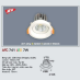 Đèn downlight led 1 chế độ AFC 741 7W 1C