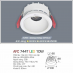 Đèn downlight led 1 chế độ AFC 744T 10W 1C