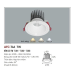 Đèn downlight led 1 chế độ AFC 746 7W