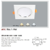 Đèn downlight led 1 chế độ AFC 754/1 9W 1C