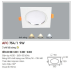 Đèn downlight led 3 chế độ AFC 754/1 9W 3C