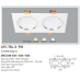 Đèn downlight led 3 chế độ AFC 754/2 9Wx2 3C