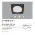 Đèn downlight led 1 chế độ AFC 754D/1 9W 1C