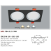 Đèn downlight led 1 chế độ AFC 754/2 Đ 9Wx2 1C