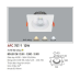 Đèn downlight led 3 chế độ AFC 757/1 12W 3C