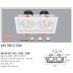 Đèn downlight led 1 chế độ AFC 758/2 12Wx2