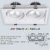 Đèn downlight led 1 chế độ AFC 758/2 12Wx2