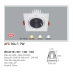 Đèn downlight led 1 chế độ AFC 764/1 7W 1C