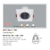 Đèn downlight led 3 chế độ AFC 764/1 7W 3C