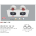 Đèn downlight led 1 chế độ AFC 764/2 7Wx2 1C