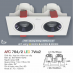 Đèn downlight led 1 chế độ AFC 764/2 7Wx2 1C