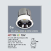 Đèn downlight led 1 chế độ AFC 765 15W