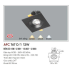 Đèn downlight led 1 chế độ AFC 767D/1 12W