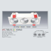 Đèn downlight led 1 chế độ AFC 768/3 12Wx3