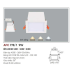 Đèn downlight led 1 chế độ AFC 778/1 9W