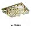 Áp trần pha lê Led vuông ALED 609