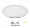 Đèn downlight led LION Đèn âm trần tròn 18w