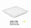 Đèn downlight led LION Đèn âm trần vuông 18w