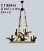 Đèn thả nghệ thuật C 7162/6+3