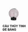 Đèn trụ cổng Cầu thủy tinh trong đế bắng