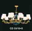 Đèn chùm đồng CD 33/10+5
