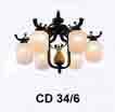 Đèn chùm đồng CD 34/6