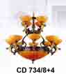 Đèn chùm đồng CD 734/8+4
