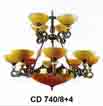 Đèn chùm đồng CD 740/8+4
