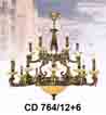 Đèn chùm đồng CD 764/12+6