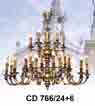 Đèn chùm đồng CD 766/24+6