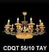 Đèn chùm đồng CDQT 55/10 TAY