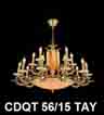 Đèn chùm đồng CDQT 56/15 TAY
