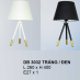 Đèn bàn DB 3032 TRẮNG/ ĐEN