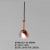 Đèn thả LED trang trí DTHD 21/1 XI HỒNG