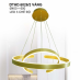 Đèn thả nghệ thuật LED DTHD 6026/2 VÀNG
