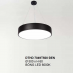 Đèn thả LED trang trí DTHD 7049T500 ĐEN