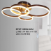 Đèn áp trần Hàn Quốc DTOT 1099/4 NÂU