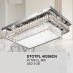 Áp trần pha lê Led vuông DTOTPL 40398CN