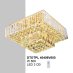 Áp trần pha lê Led vuông DTOTPL 40406V600