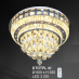 Áp trần pha lê Led tròn DTOTPL 41