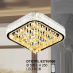 Áp trần pha lê Led vuông DTOTPL 6375V500