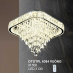 Áp trần pha lê Led vuông DTOTPL 6384 VUÔNG