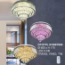 Áp trần pha lê Led tròn DTOTPL 81068T600